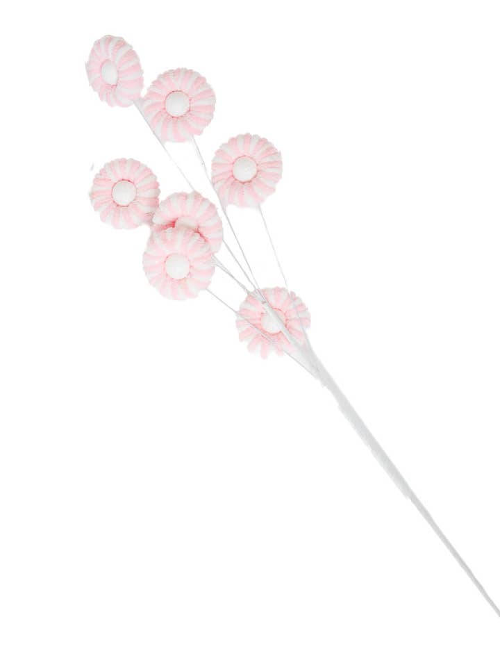 Pink/White Tree Pick with Adjustable Wiring for wholesale by Starlight Collection