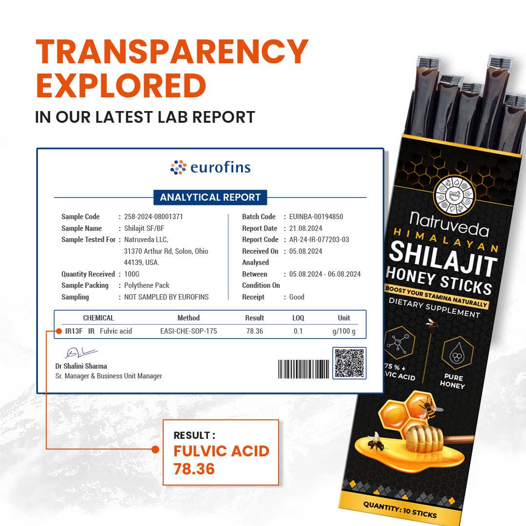Natruveda LLC - Wholesale Honey - Shilajit Honey Sticks – Pure Himalayan Shilajit Resin Infused with Natural Honey7