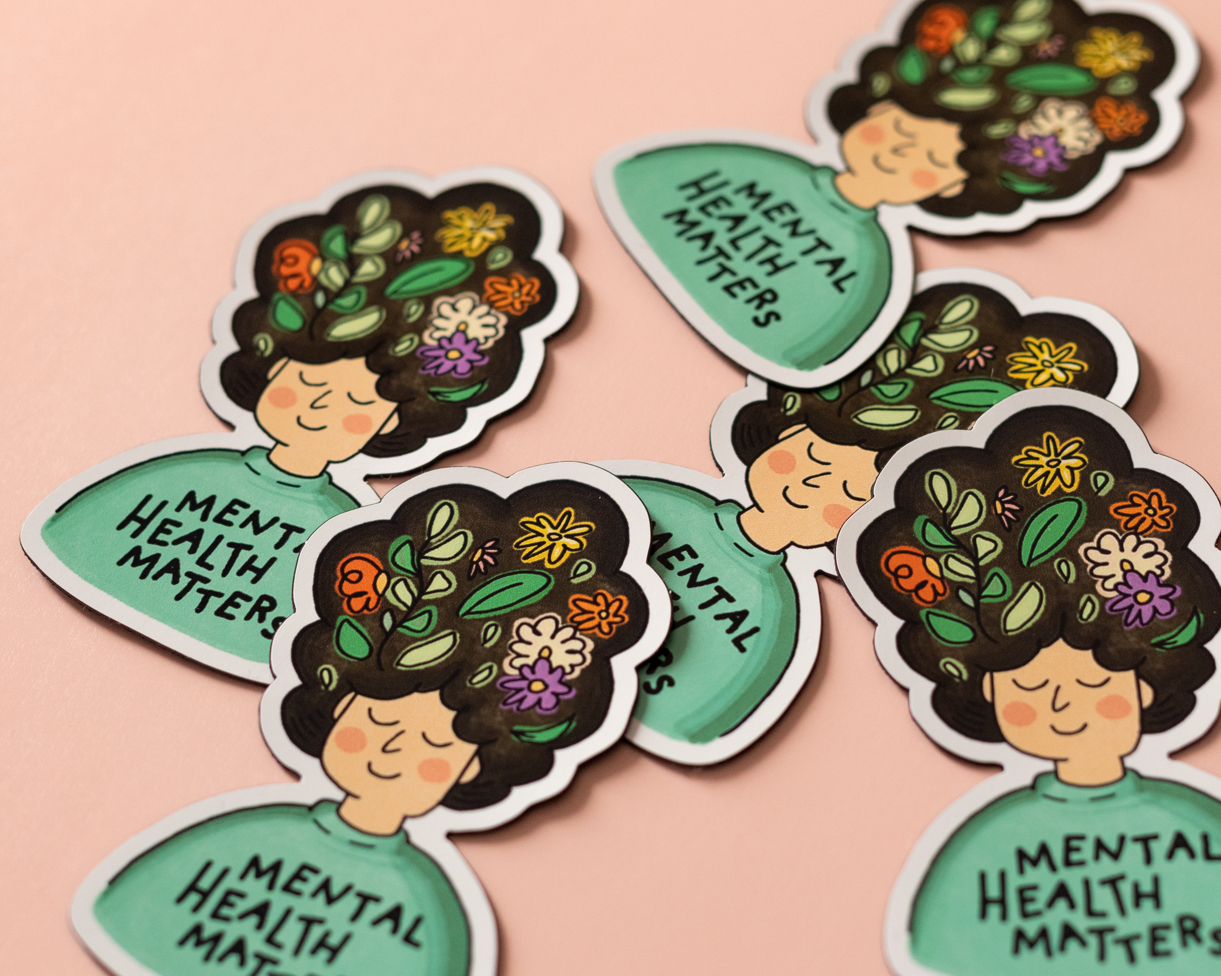 RippleSplash Studio - Wholesale Phone & Laptop Stickers - Mental Health Matters Vinyl Sticker2