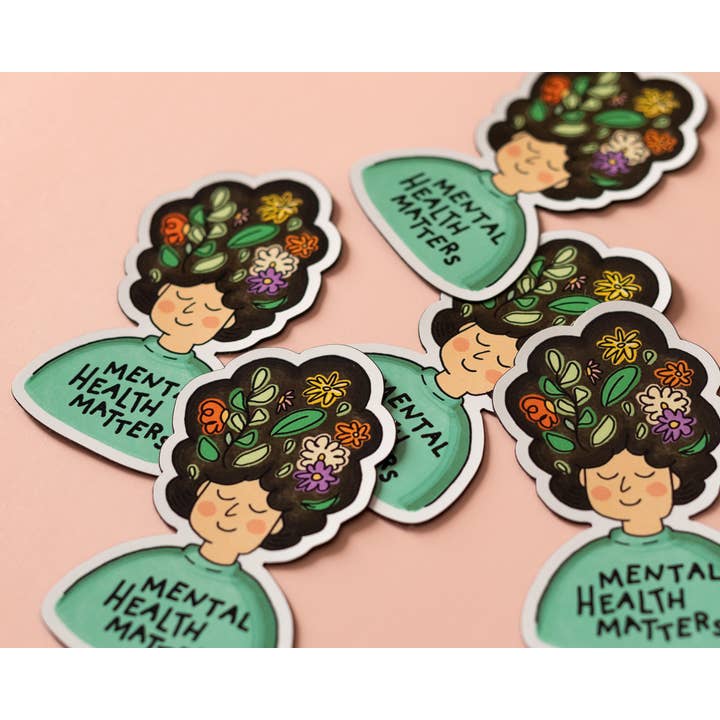 RippleSplash Studio - Wholesale Phone & Laptop Stickers - Mental Health Matters Vinyl Sticker2
