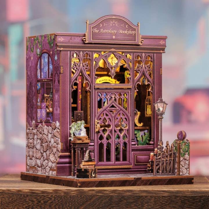 DIY Book Nook Kit - The Astrology Bookshop for wholesale by Figured'Art (UK)