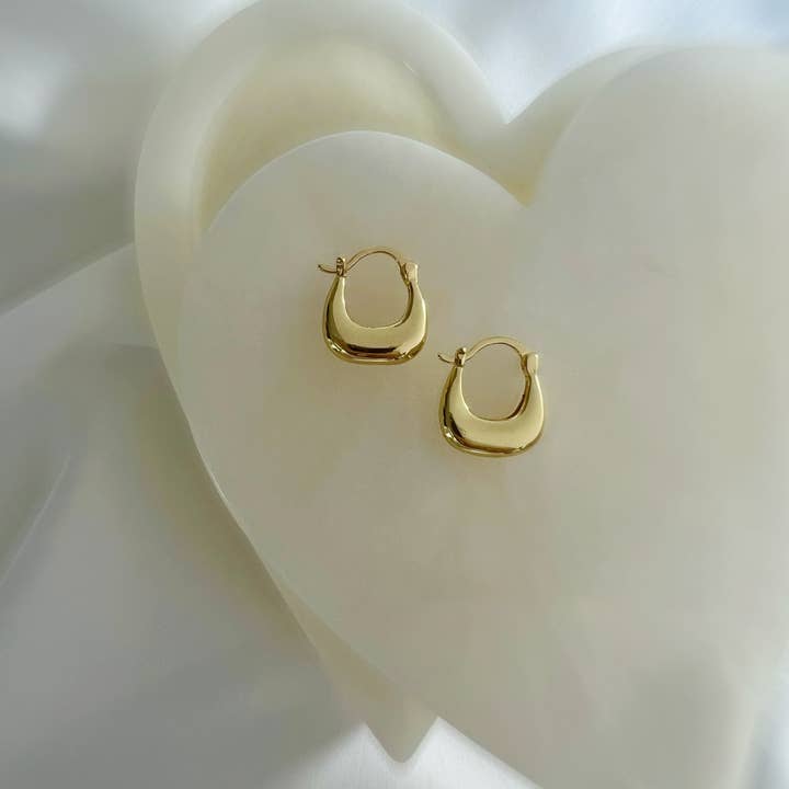 True by Kristy Jewelry - Wholesale Hoop Earrings - Shaina Hoops Earrings Gold Filled
