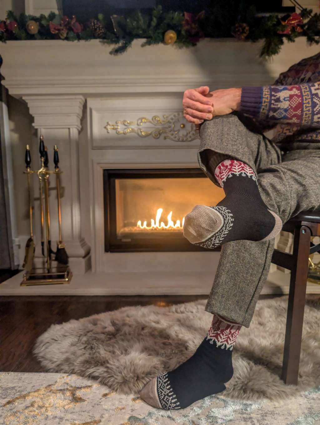 Nordic Wools - Vente Chaussettes – unisexe - Chaussettes unisexes en laine mérinos PERFORM™ (Yule - Coucher de soleil) - Nordic Wools2