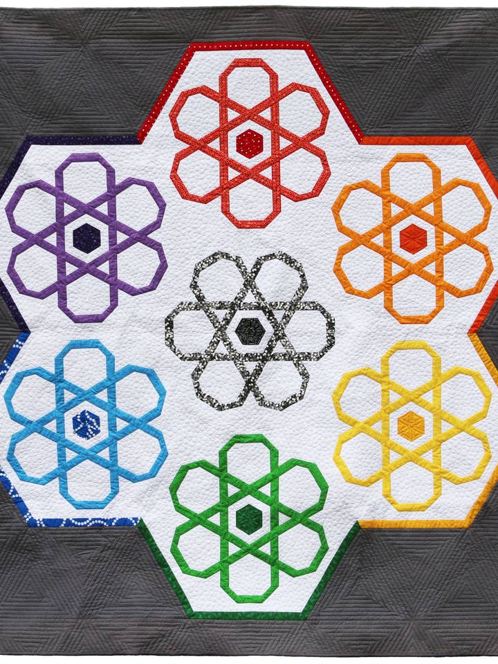 Atomic Affair Paper Pattern for wholesale by Flying Parrot Quilts