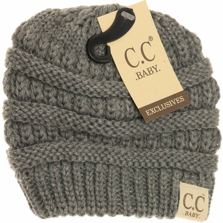 C.C Beanie - Wholesale Newborn/Knit Hat - Baby - Solid CC Beanie for Newborn Baby