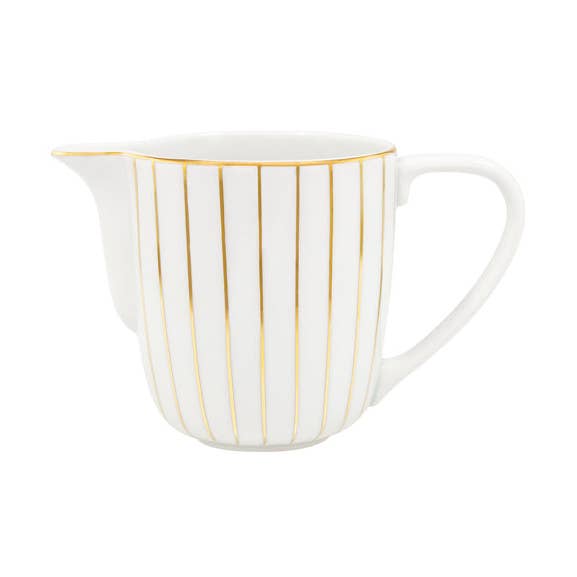 Golden Orbit Creamer + suikerpot voor wholesale door CASANOI by Porcel