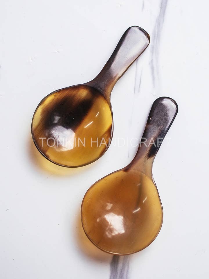 Lepel van buffelhoorn S19 voor wholesale door Tonkin Handicraft