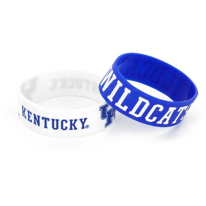 Bracelet large des Kentucky Wildcats de la NCAA, paquet de 2 pour la vente par Aminco USA