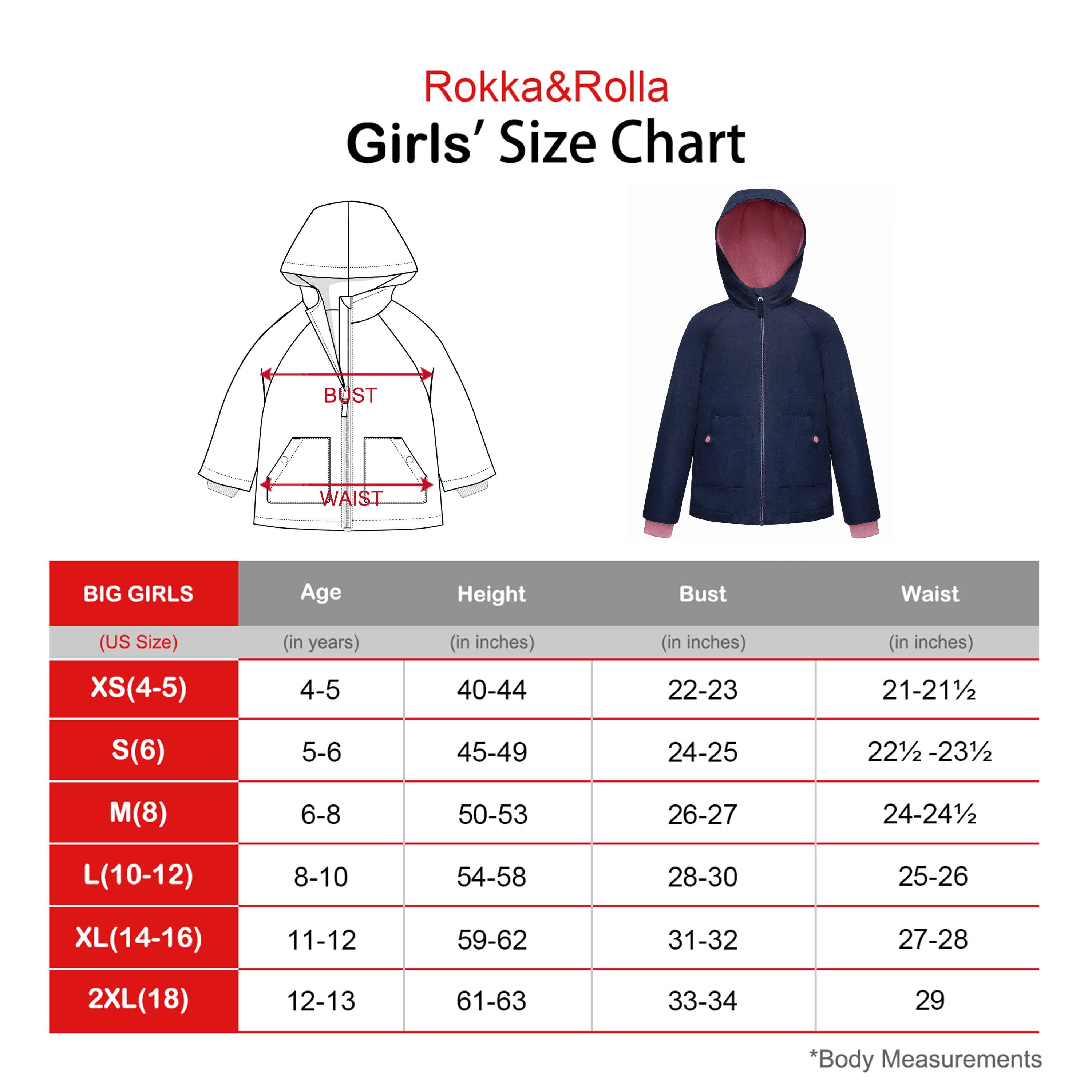 Rokka & Rolla - Wholesale Windbreaker - Kids - Girls' Ripstop Windbreaker Deluxe Jacket16