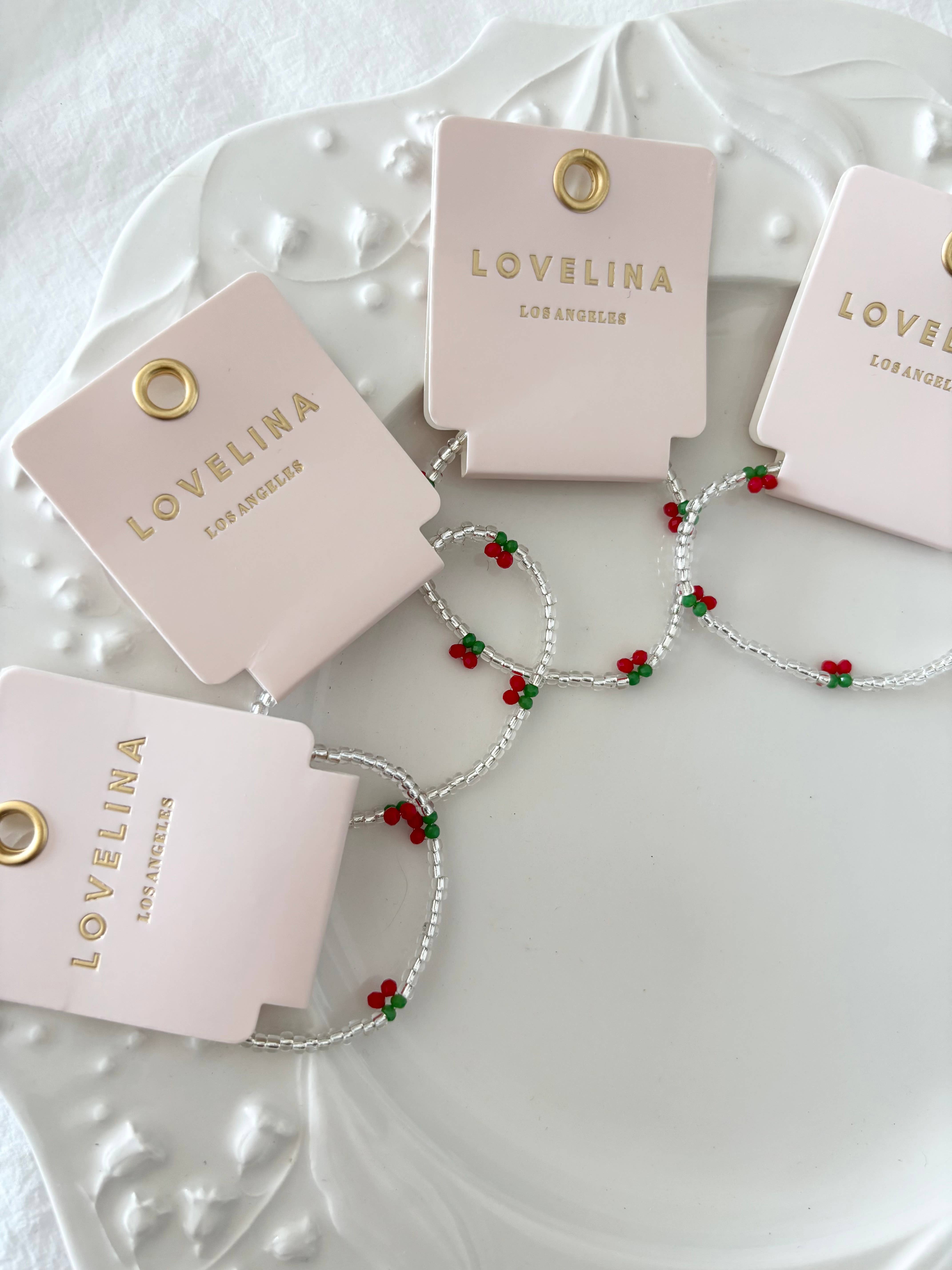 LoveLina – wholesale Beaded bracelet – Cherry Y2K Vibe Bracelet (ECAVA)1