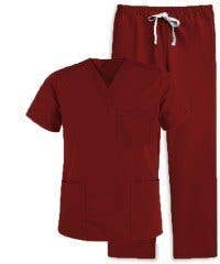 Scrubandmore – wholesale Healthcare uniform – Women's – Unisex 6-Pocket Half Sleeve Stretch Scrub Set Cotton Blend0