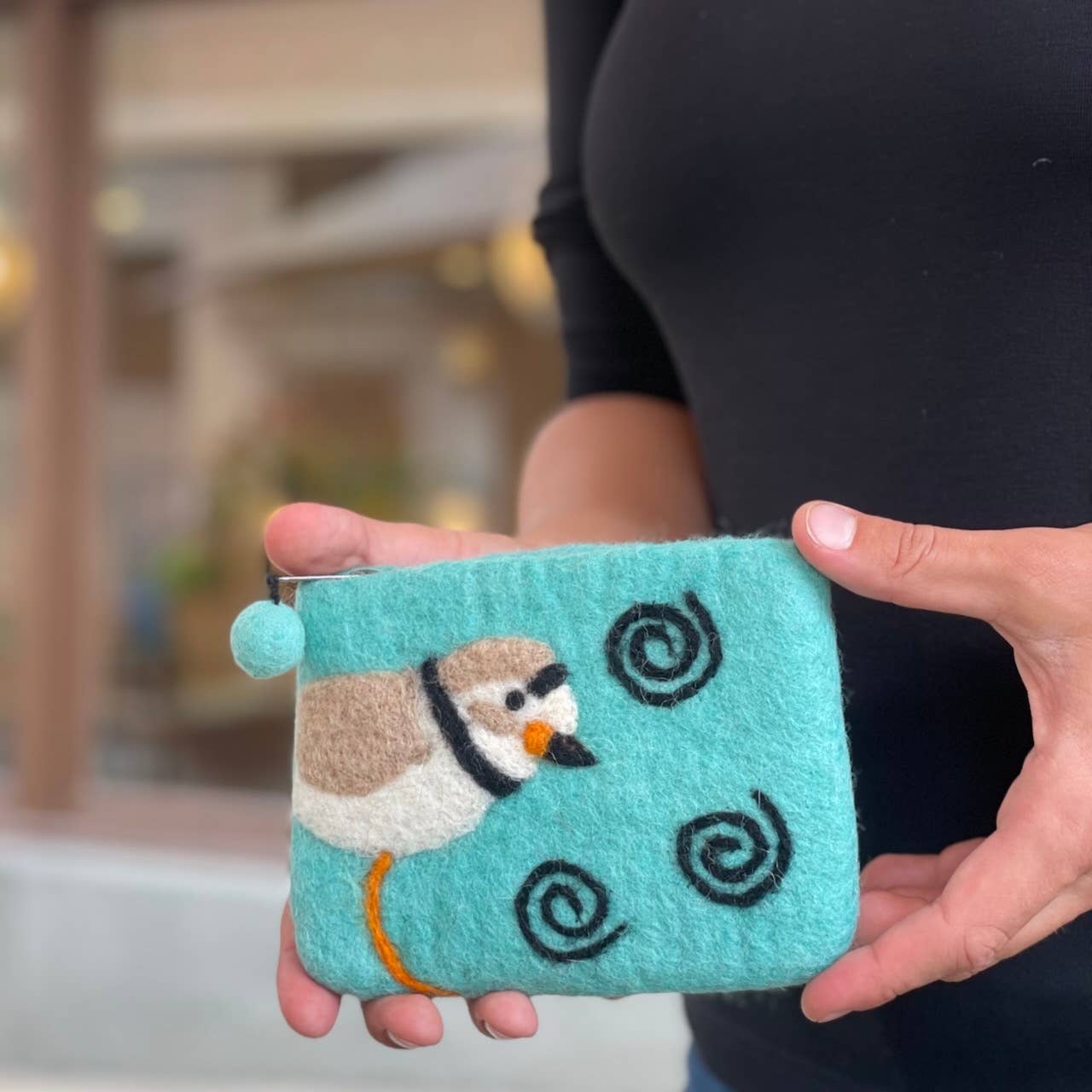 Women of the Cloud Forest - Vente Porte-monnaie – unisexe - Porte-monnaie en feutre Pluvier siffleur1