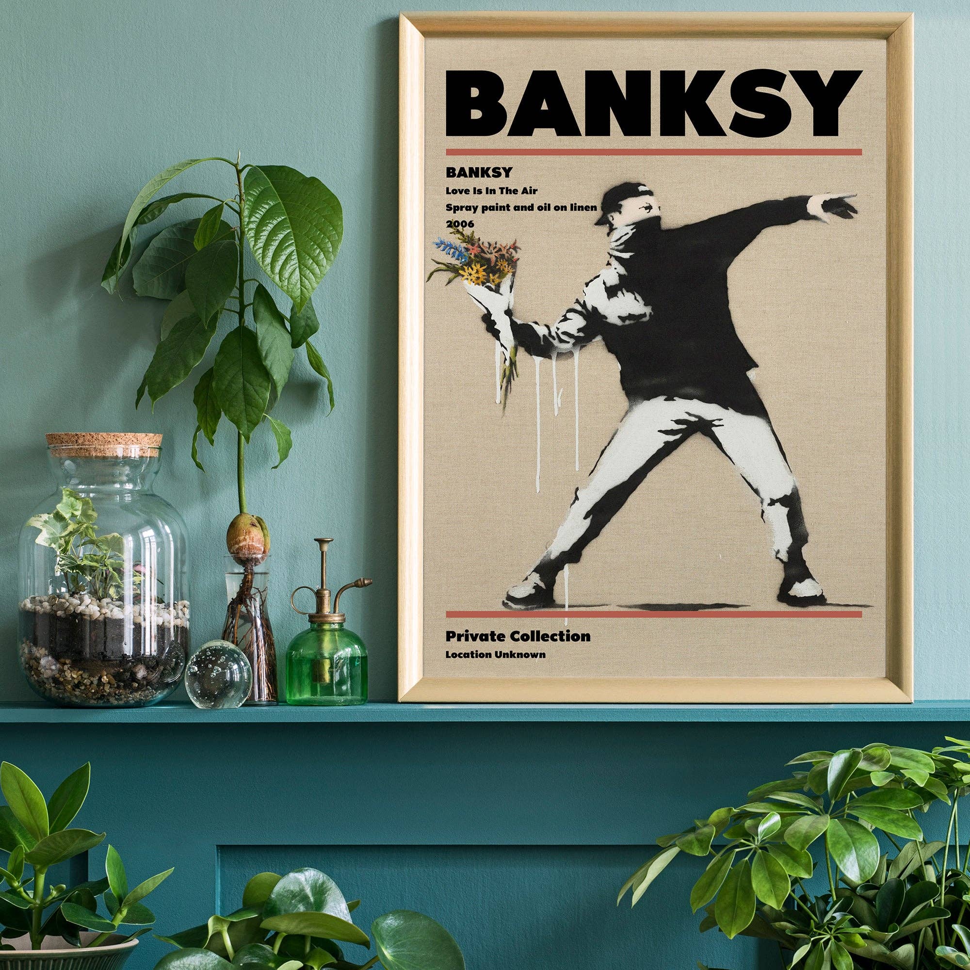 Ink & Drop - Wholesale Poster - Banksy Love Is In The Air Graffiti Artist Poster1