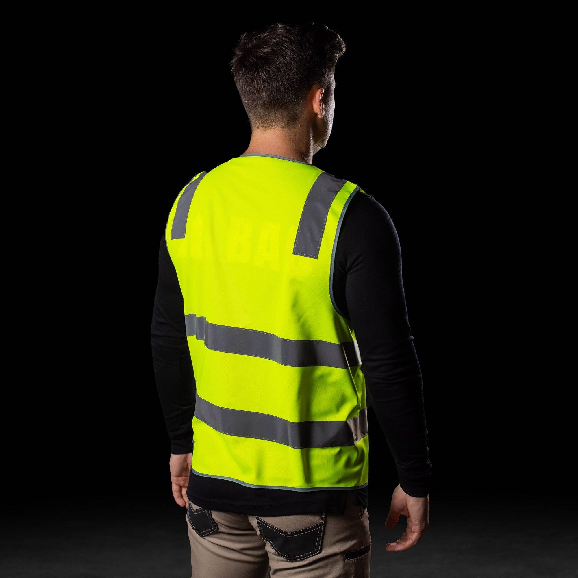 BAD WORKWEAR - Wholesale Safety vest – Unisex - BAD® HI-VIS DAY/NIGHT ZIP SAFETY VEST2