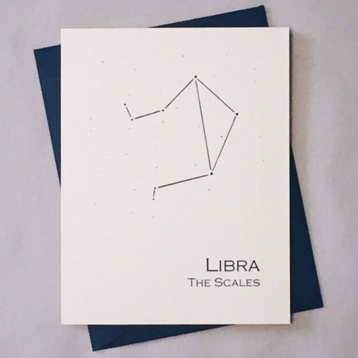 Vågen Constellation Stjärntecken födelsedagskort för wholesale av theBird+theBeard