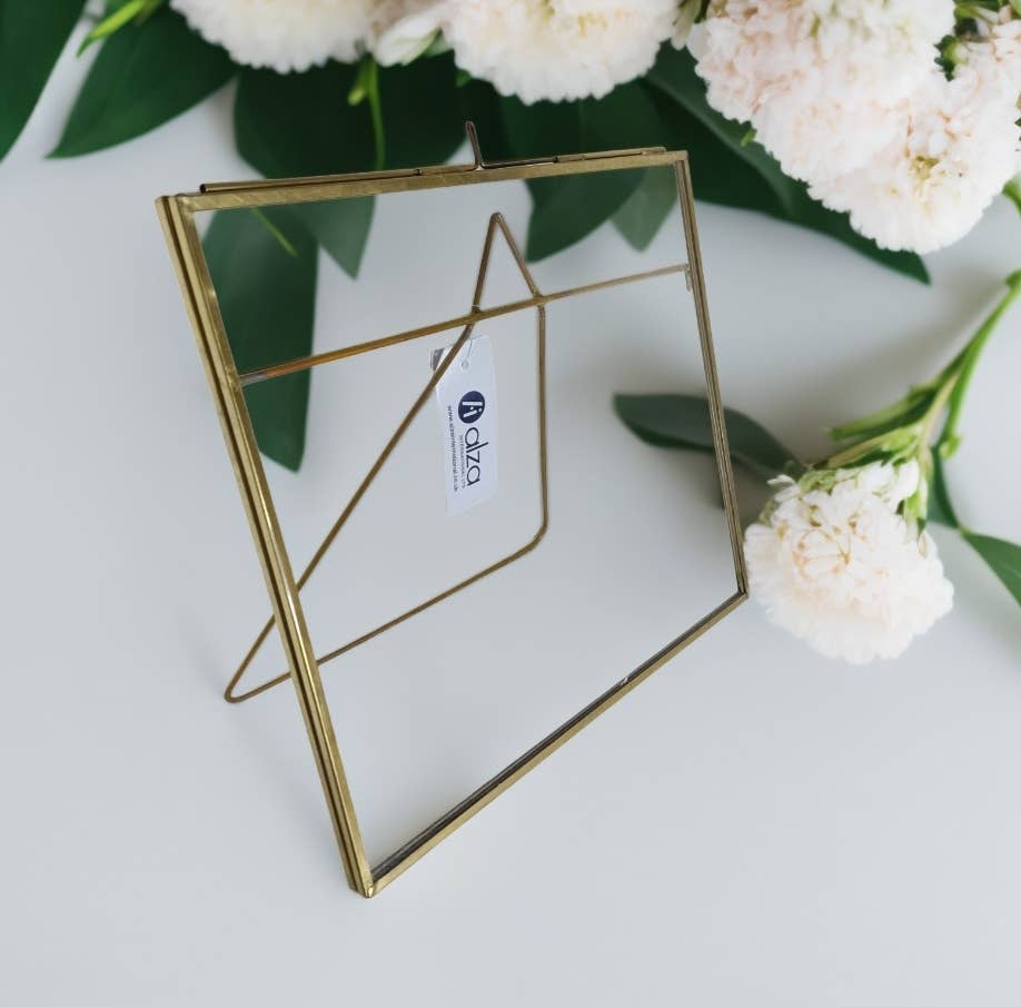 Alza - Wholesale Picture Frame - Hande made Brass antique stand Photo frame Landscape1