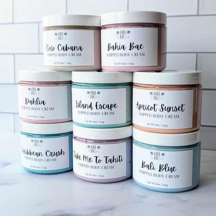 Beachy Bubbles Bath Co - Wholesale Body Cream/Lotion - Dahlia Whipped Body Cream