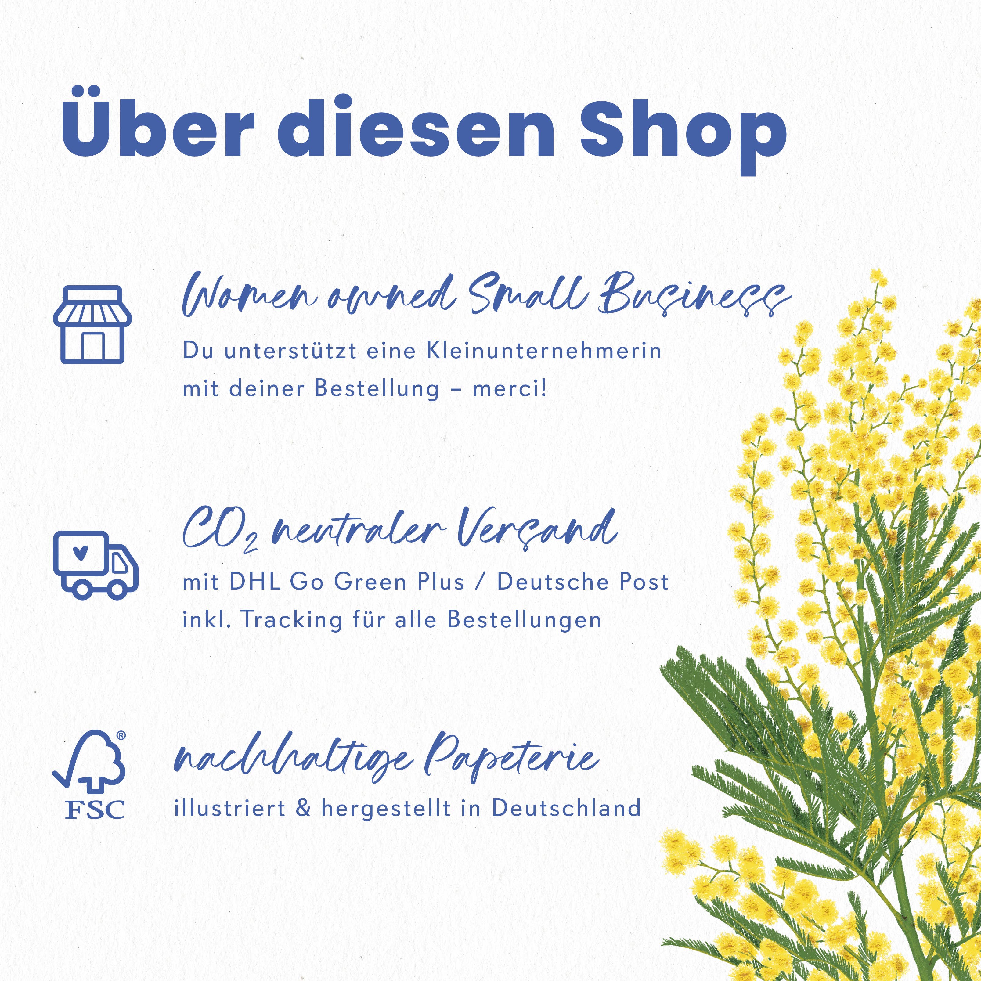 Wildblumen Atelier - Wholesale Notepad - Notepad 50 sheets DIN A6 Dot Grid Forget-me-not, PEFC5