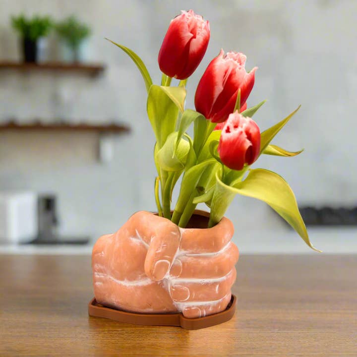 Simply Supplied Co - Venta al por mayor Macetas - Maceta de Barro Terracota Moderna Hecha a Mano | Regalo Bohemio | Divertido, Lindo