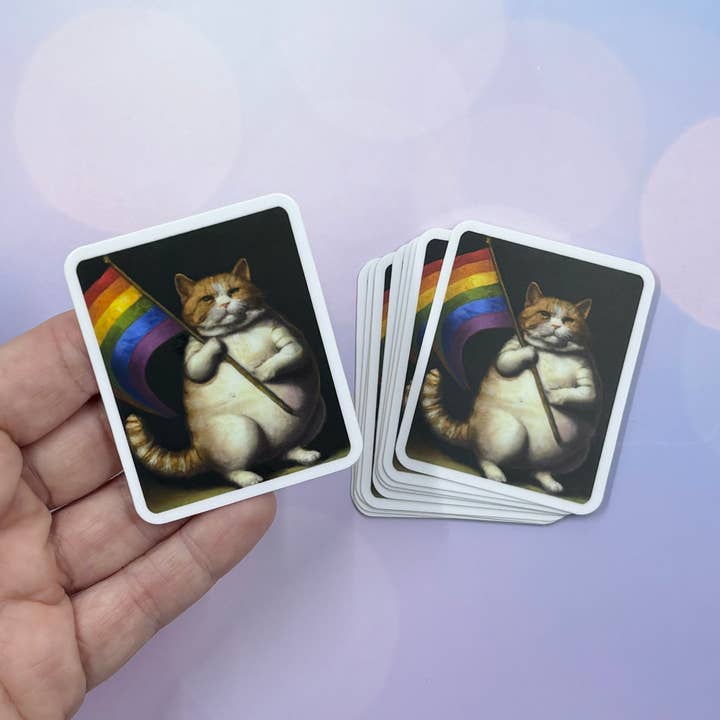 Sticker - Pride Kitty for wholesale by The Wolfshop