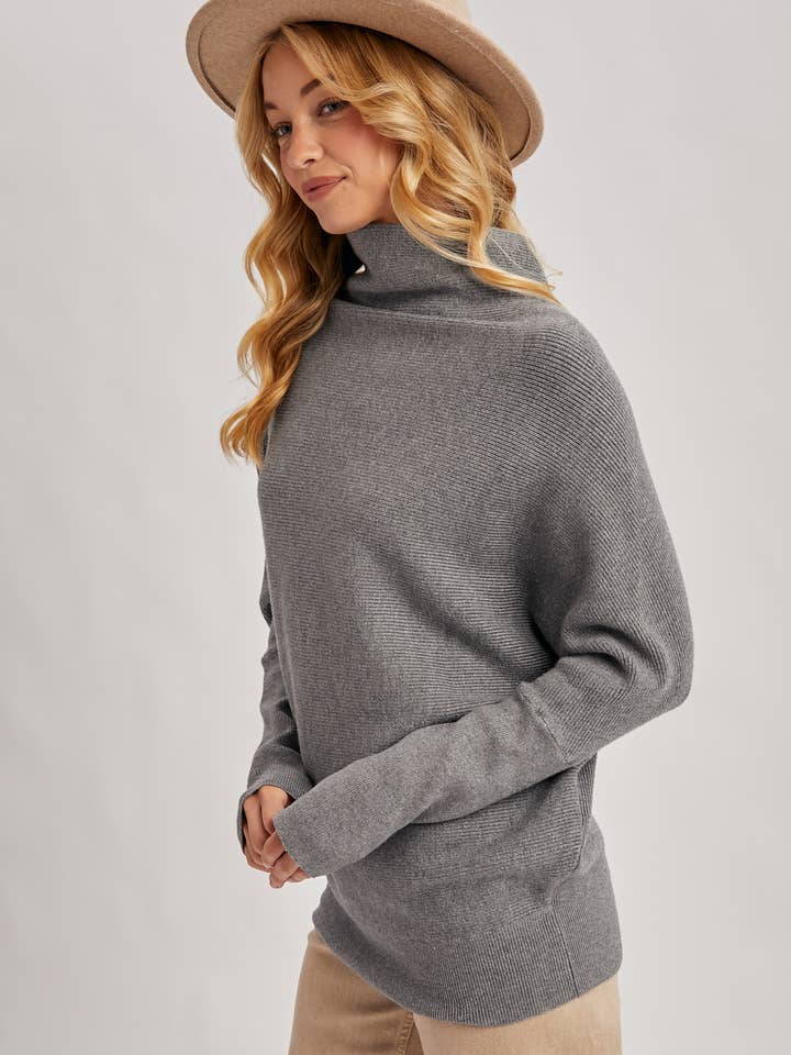 Bluivy - Wholesale Knit Sweater - Women's - SLOUCH NECK DOLMAN SLEEVED PULLOVER13