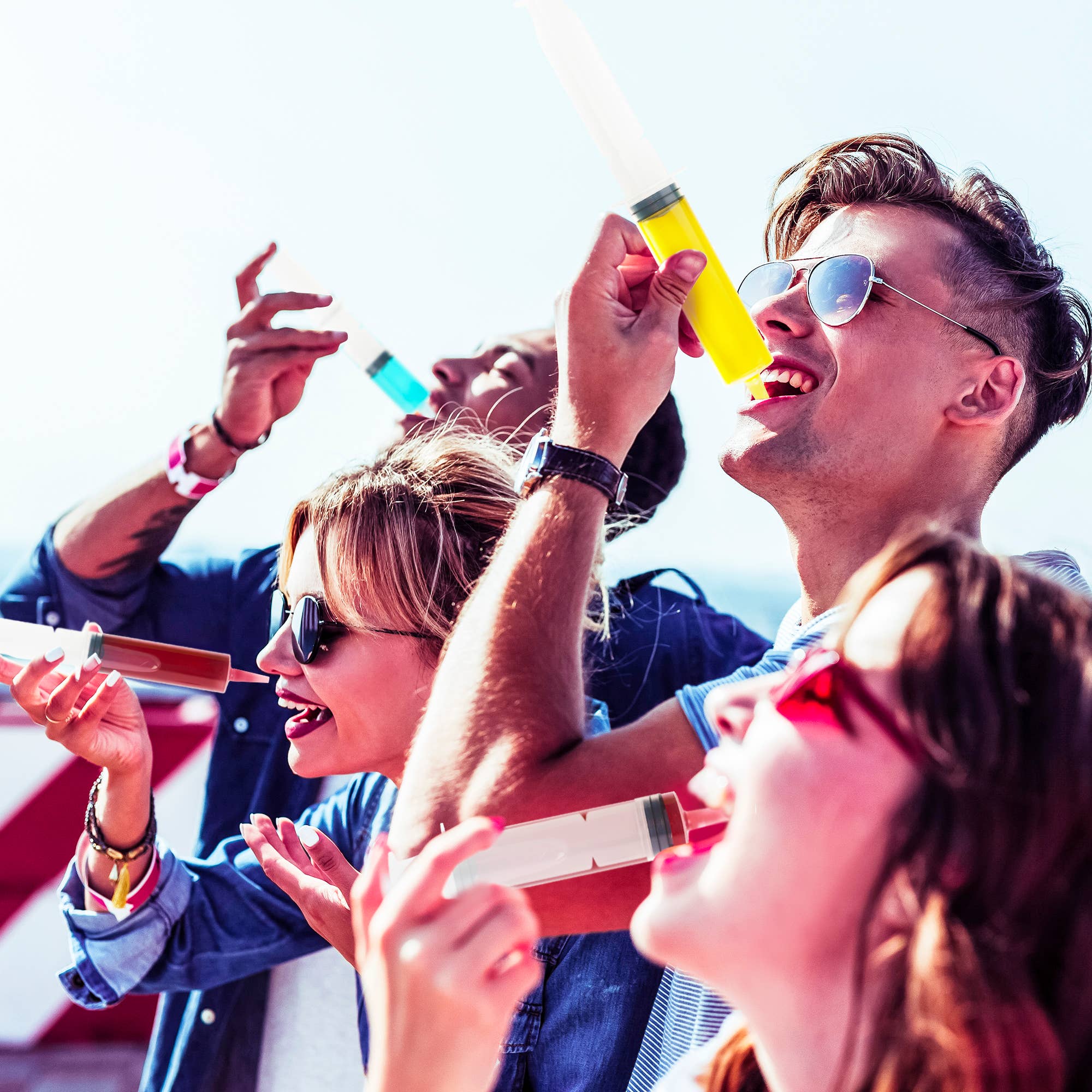 The Twiddlers - Wholesale Party Favor - 50 Reusable Large Novelty Jello Shot Syringes with Caps 60ml11