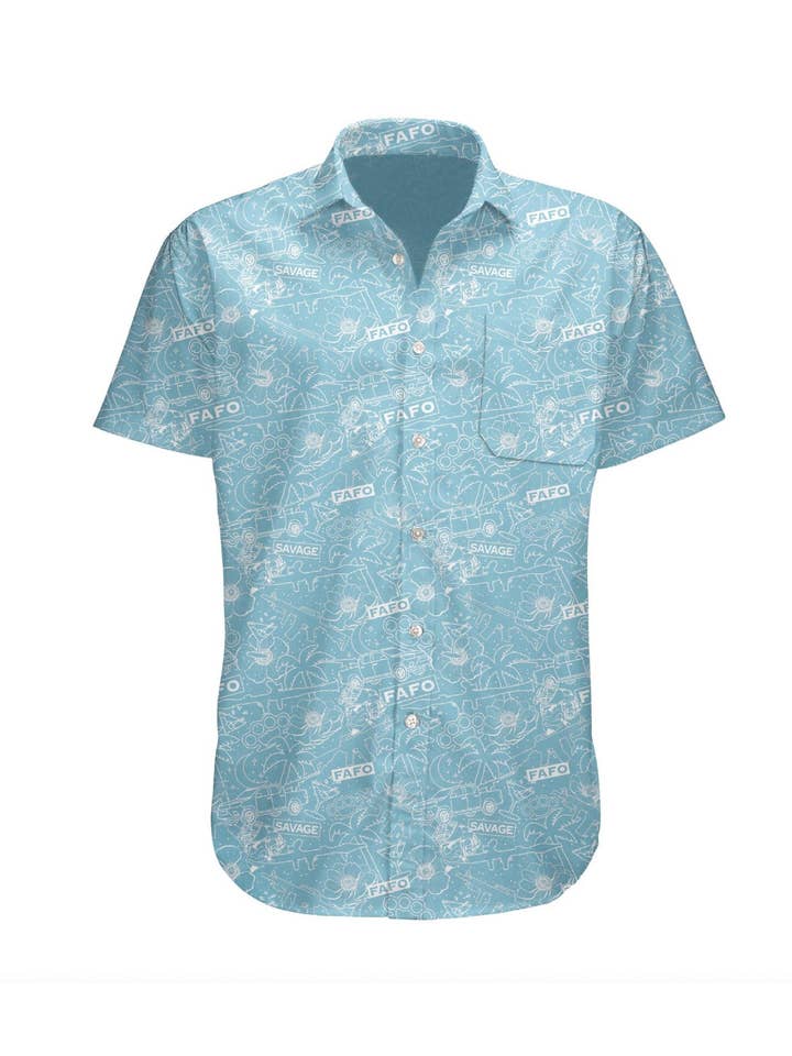 Slaycation Button-up for wholesale by SAVAGE TACTICIANS