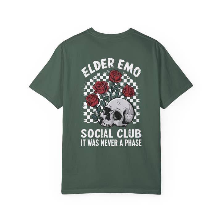 Goth Cloth Co. - Wholesale Screen Printed T-Shirt - Unisex - Copy of Elder Emo Social Club Comfy Tee1