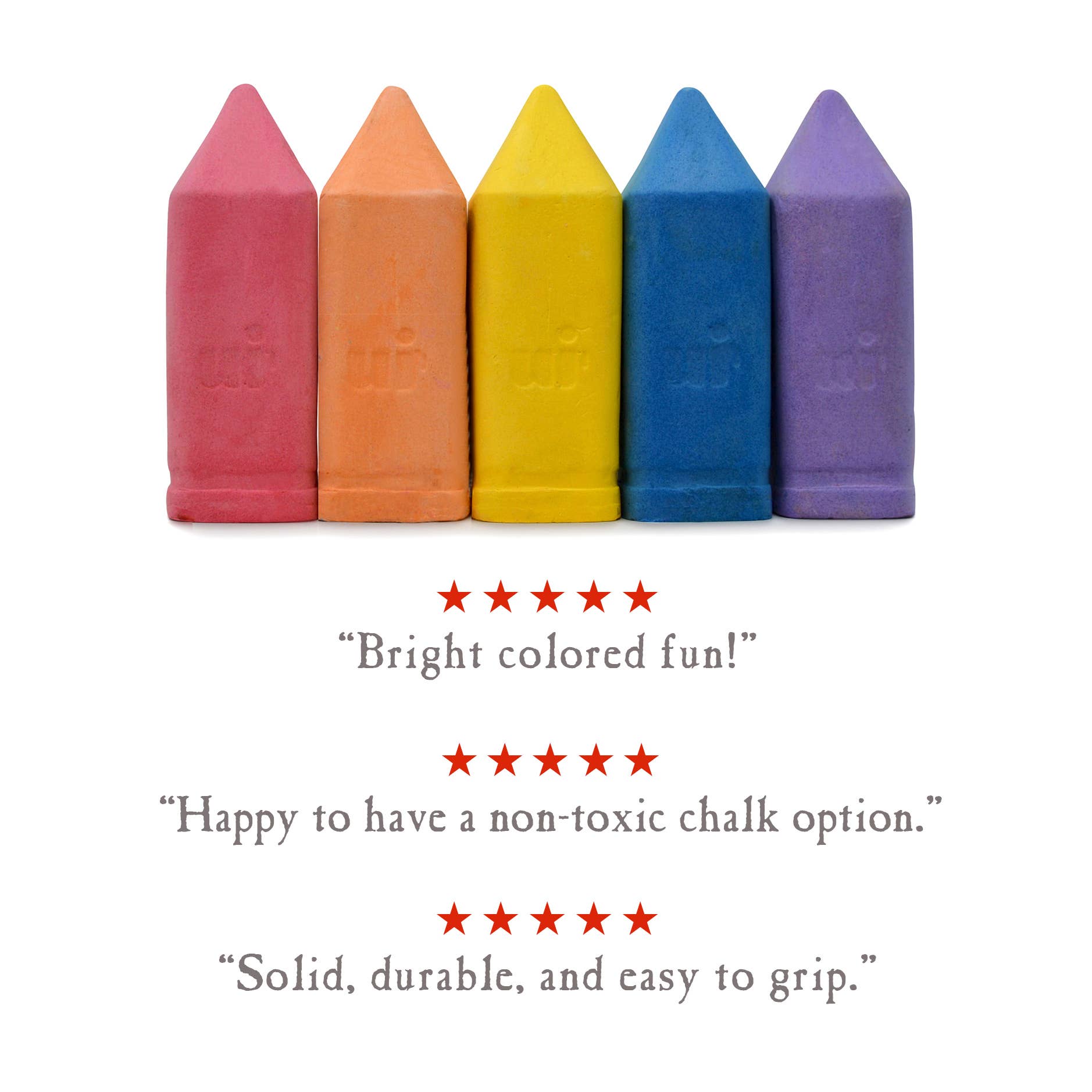 Urban Infant - Wholesale Chalk - Kids Chunky Sidewalk Chalk -  Non-Toxic - Rainbow5