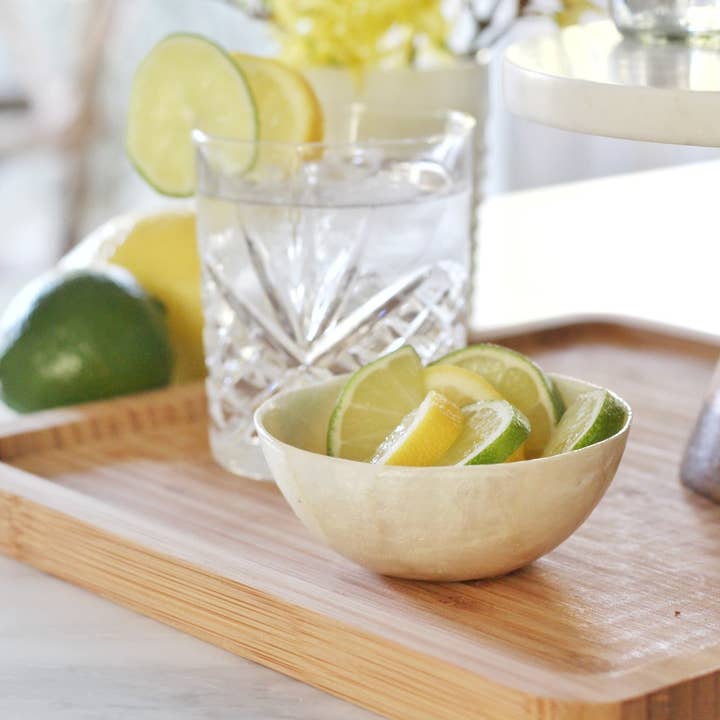 Dekorasyon Gifts Decor - Wholesale Decorative plate/dish/bowl - Capiz Round Mini Bowl7