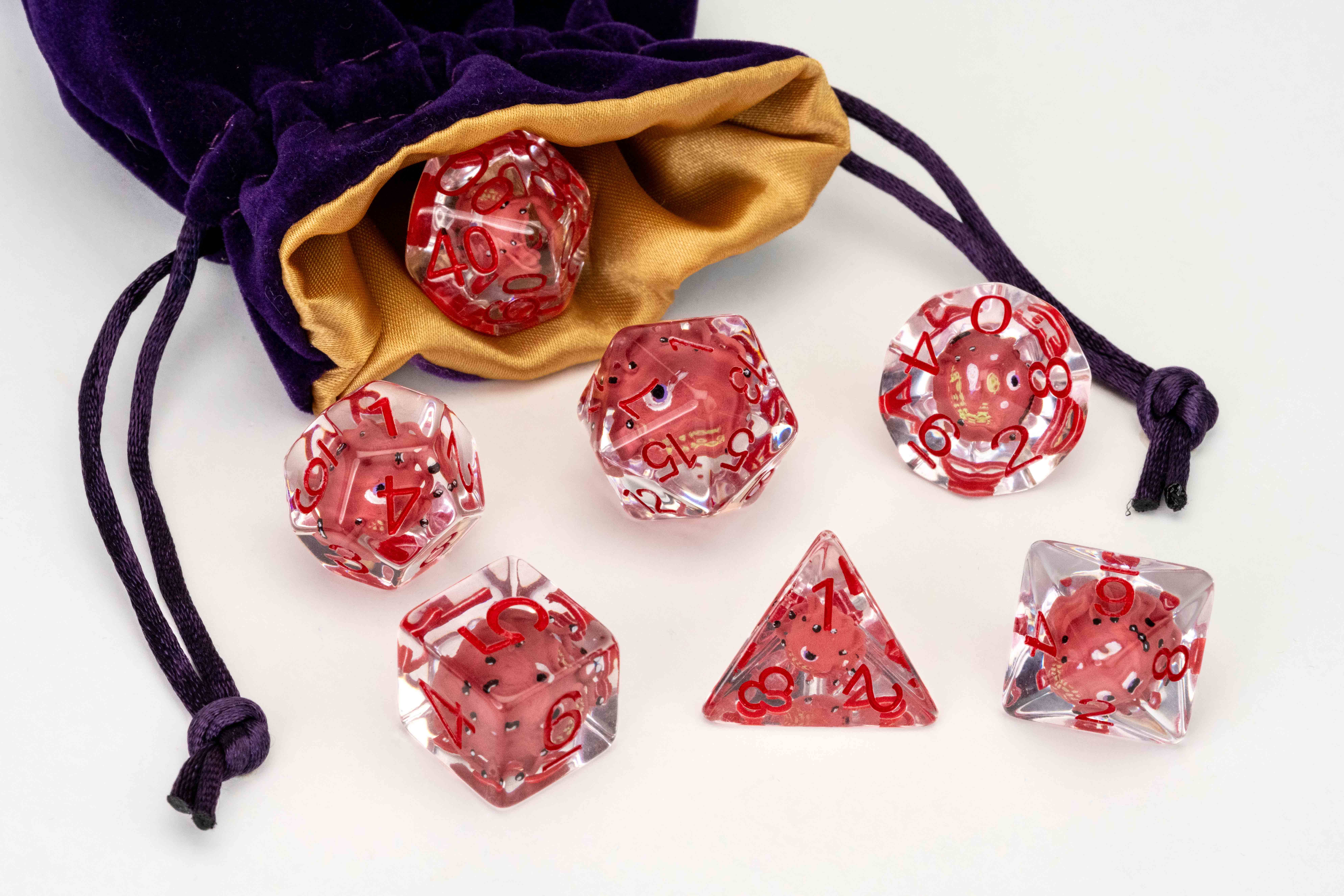 FanRoll by Metallic Dice Games - Wholesale Dice - Dungeons & Dragons Beholder Resin Dice Set5