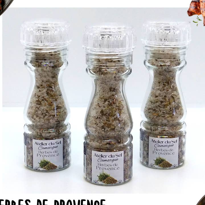 Atelier du Sel Camargue - Wholesale Herbs - Salt Mill "Herbs of Provence" 115g0