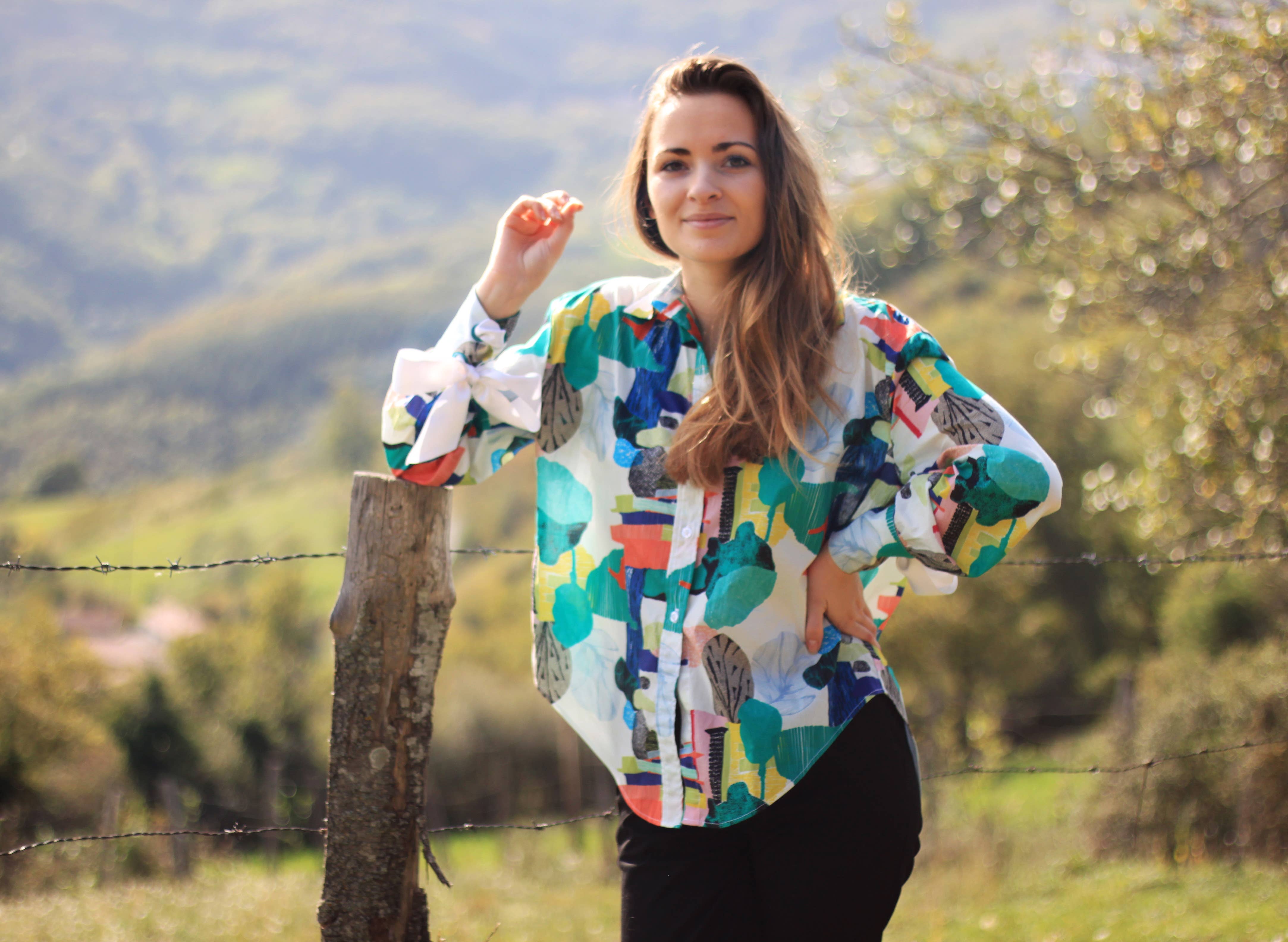 Cha' coud - Wholesale Craft Sewing Kit - Sewing pattern - Sarah shirt6