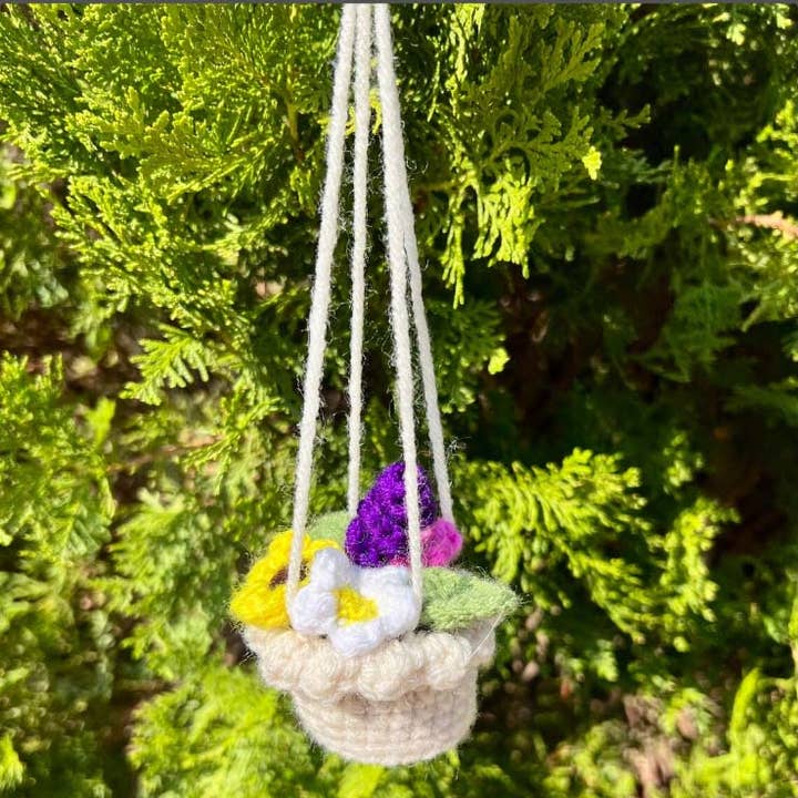 Crochet Succulent Plant Car Hanging Crochet Plant Decor Gift for wholesale by TOMOPOD LLC