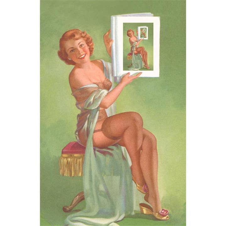 Art Print GY-74 Infinitely Self-Referential Pin-Up for wholesale by Found Image Press