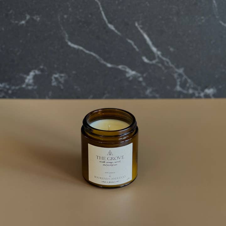 Bookend Candle Co. – wholesale Burkljus – Orange Candle - The Grove Sojaljus2