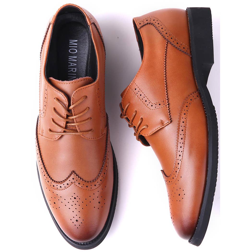 Mio Marino – Engroshandel Oxford - Herre – Plettet Wingtip Dress Sko5