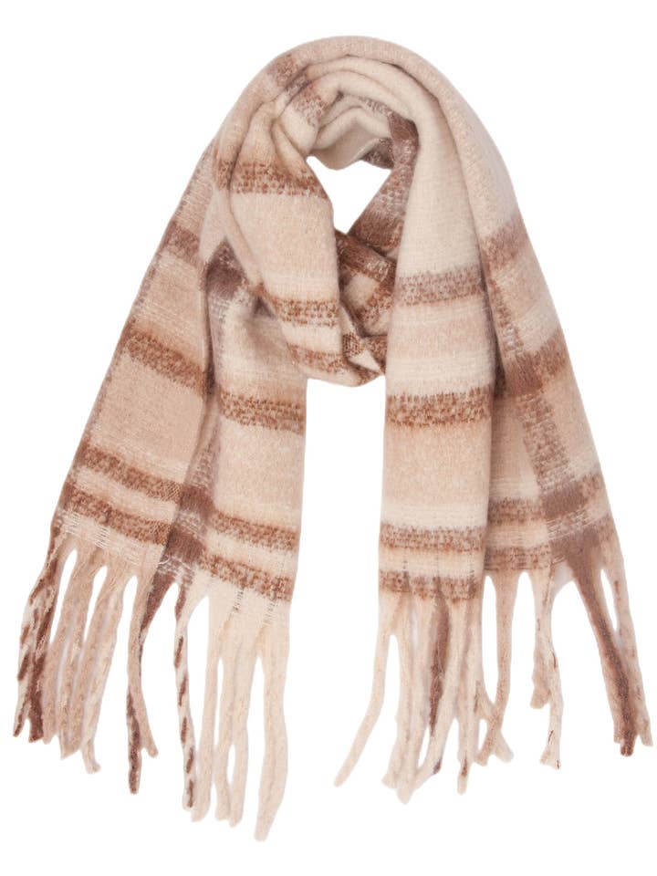 Tassel Plaid Vintage Scarves DPKS1218 for wholesale by Dipped Shop