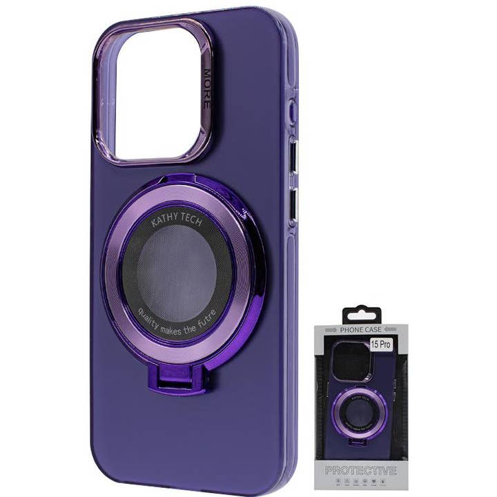 Iph 15 Pro Chromotron Magsafe Hülle Großhandel Violett für den Großhandel von Mighty Wireless