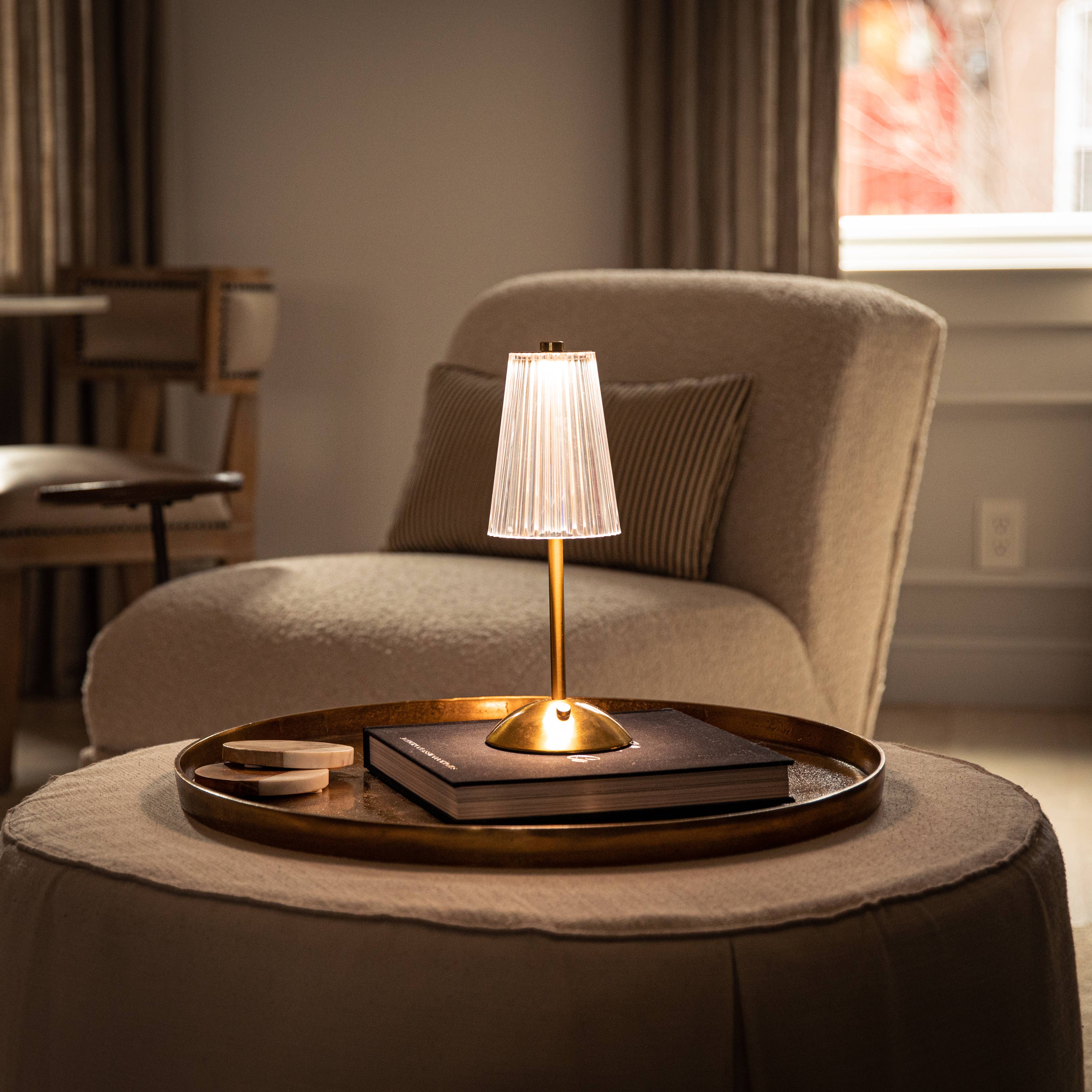 Gotham Steel/Granitestone - Wholesale Accent/Desk Lamp - Auburn Table Lamp Small Cordless Touch LED Rechargeable5