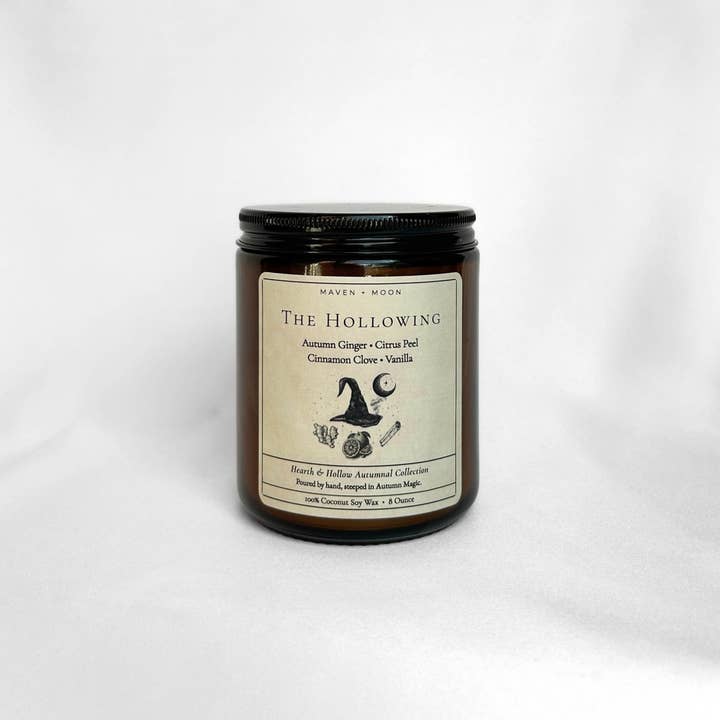 MAVEN + MOON - Wholesale Jar/filled candle - The Hollowing Fall Coconut Soy Candle ~ 8 oz2