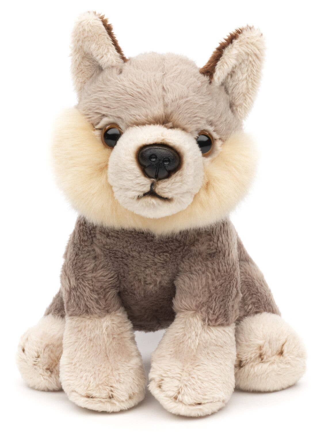 Uni Toys – wholesale Stuffed/plush toy – Kids & baby – Wolf Plushie - 15 cm (length) - cuddly/plush toy2