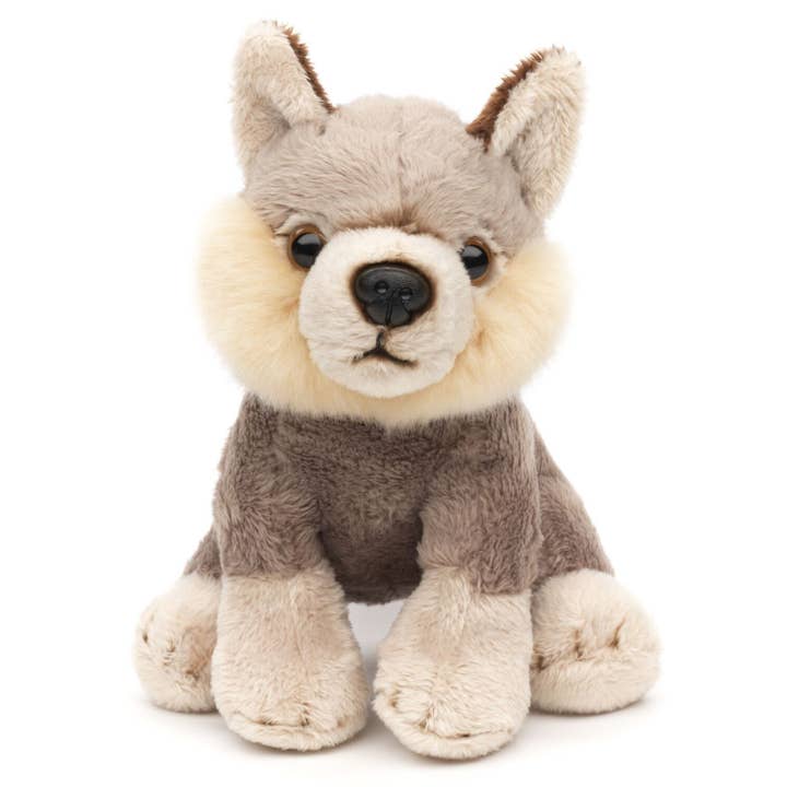 Uni Toys – wholesale Stuffed/plush toy – Kids & baby – Wolf Plushie - 15 cm (length) - cuddly/plush toy2