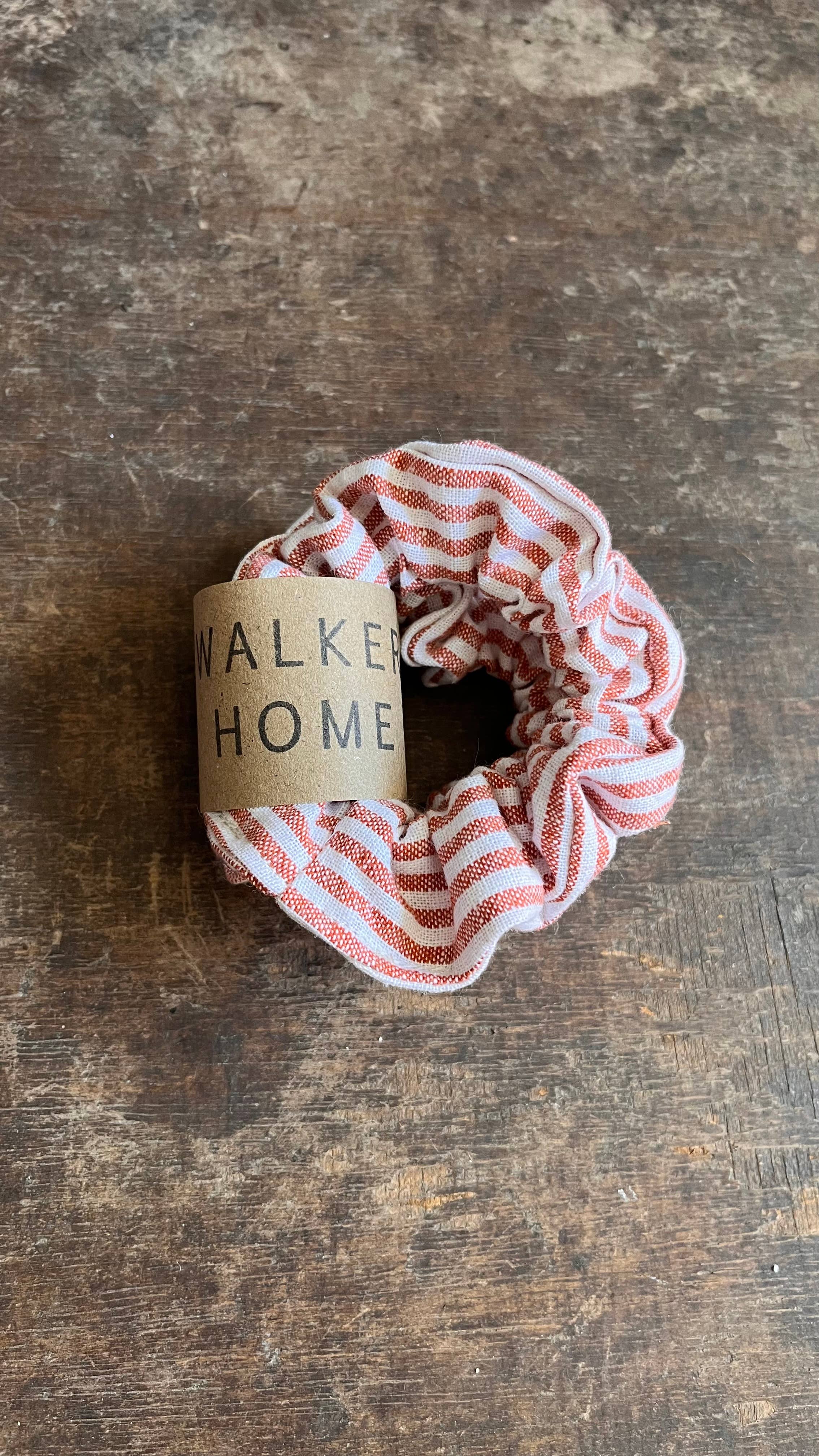 Walker Home – wholesale Scrunchie - Women’s – Scrunchie - Cinnamon/White - Linen