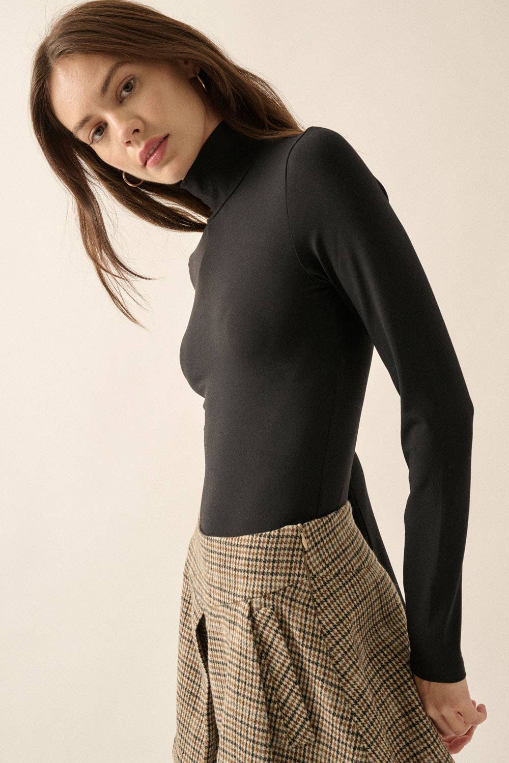 Promesa USA - Wholesale Bodysuit - Women's - Solid Knit Mockneck Long-Sleeve Bodysuit10