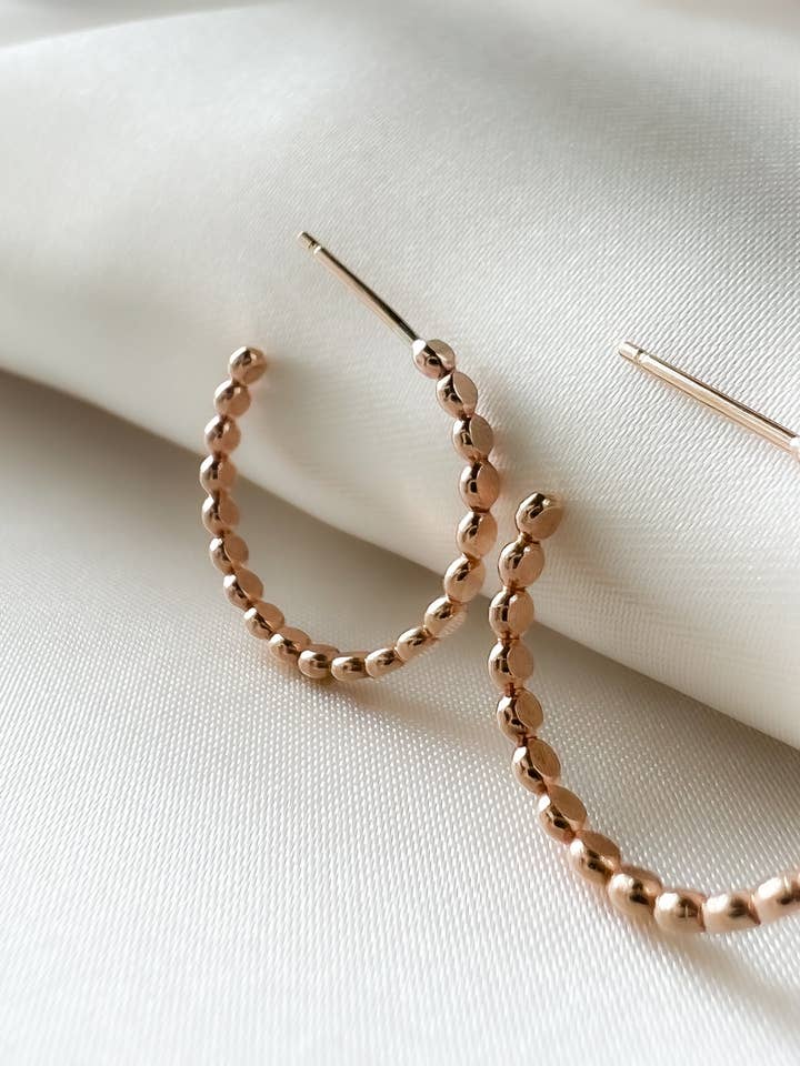 Halo Hoop Earrings for wholesale by Initial Love Jewelry