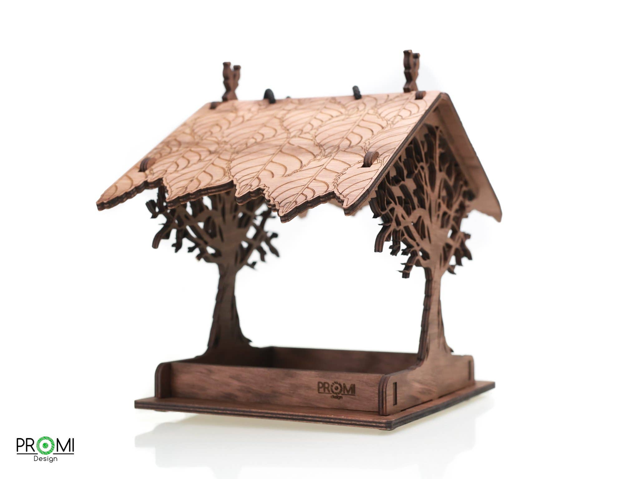 PromiDesign - Wholesale Bird Feeder - Wooden bird feeder "Oak Tree"2