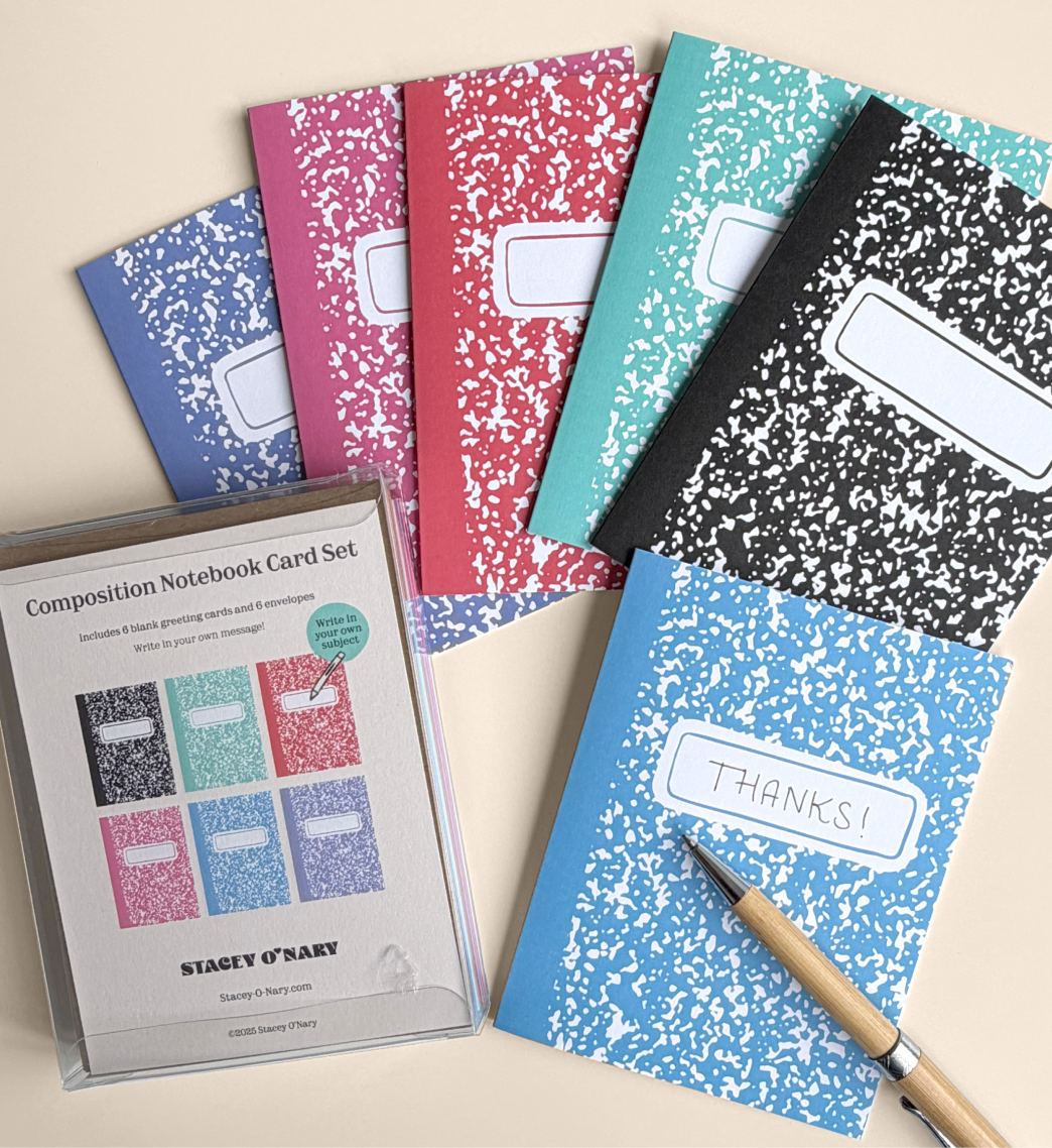 Stacey O'Nary - Wholesale Stationery/Notecard Set - Blank Composition Greeting Card Set2