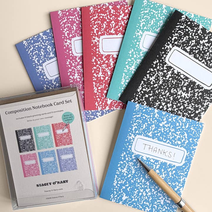 Stacey O'Nary - Wholesale Stationery/Notecard Set - Blank Composition Greeting Card Set2