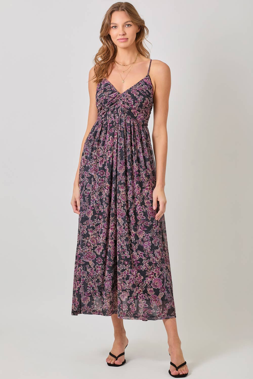 Mystree - Vendita all'ingrosso Vestito - Donna - 60646 Abito in Rete con Pieghe e Schiena Incrociata19